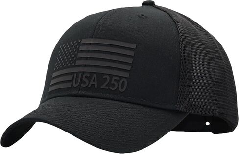 American Flag Trucker Hats, Patriotic Baseball Cap for Men, Adjustable Breathable Mesh Snapback, Fits OSFM & XXL Head in Saudi Arabia