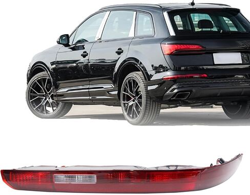 مصباح الضباب الخلفي الأيمن العاكس الذيل مع مصابيح متوافقة مع Audi Q7 2016-2022 جانب الركاب الأيمن، استبدال مصباح الضباب لتجميع الضوء الخلفي 4M0945095 in Saudi Arabia
