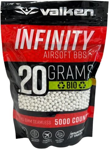 Valken Airsoft BBS - Infinity, White in Saudi Arabia