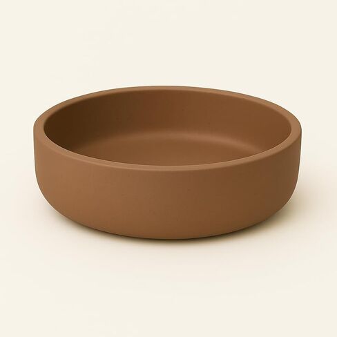 Concrete Succulent Pot Bowl, Modern Decor, Gift, Wedding/Shower Favor, Candle Vessel, 6 in (Charcoal, with Drainage Hole) (True Gray, Without Drainage Hole) in Saudi Arabia