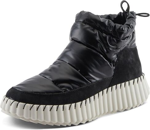 PATRIZIA BESTINSNOW Women’s Waterproof Winter Sneaker Boot – Down-Filled Metallic Ankle Boot with Faux Fur Insole & Chunky Sole in Saudi Arabia