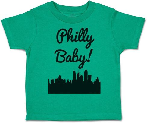 تي شيرت للأطفال الصغار لطيف من Rascals ملابس Philly Baby Philadelphia من القطن Philly للأطفال الأولاد والبنات in Kuwait