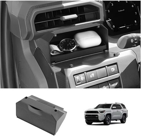 LUWU لملحقات 2026 RAV 4 المتوافقة مع 2026 RAV 4 وحدة التحكم المركزية منظم مسند الذراع وحدة التحكم الثانوية صندوق تخزين إدراج صينية وحدة التحكم المركزية حصيرة ABS مادة سوداء 2-حزمة in Saudi Arabia