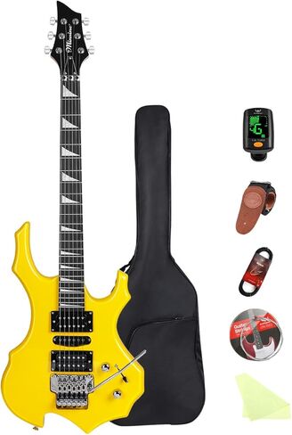 39" TL Style Electric Guitar Solid Body Electric Guitars for Intermediate &Beginner Players with GIg Bag, Strap, Cable, Picks(lotus) in Kuwait