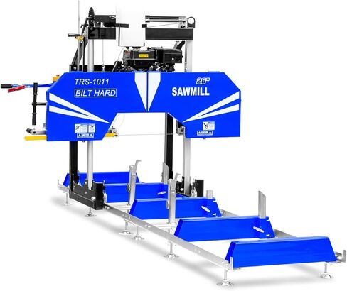 BILT HARD 22" Portable Sawmill with 270cc 9HP 4-Stroke Gas Engine, 20'' Board Width, 13' Track Length, Cuts Logs Up to 22" Dia x 129" L in Saudi Arabia