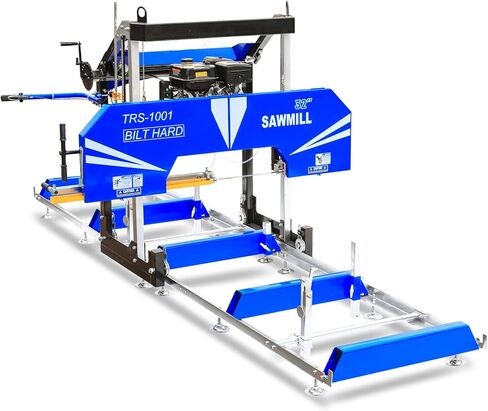 BILT HARD 22" Portable Sawmill with 270cc 9HP 4-Stroke Gas Engine, 20'' Board Width, 13' Track Length, Cuts Logs Up to 22" Dia x 129" L in Saudi Arabia