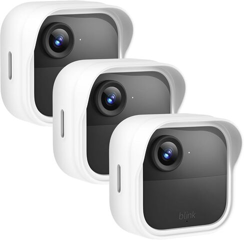 غطاء حافظة من السيليكون لكاميرا Blink Outdoor 4 (الجيل الرابع)، غطاء سيليكون مقاوم للطقس يوفر حماية كاملة للكاميرا، لكاميرا Blink Outdoor 4 Home Security الجديدة كليًا (3 عبوات، أسود) in Kuwait
