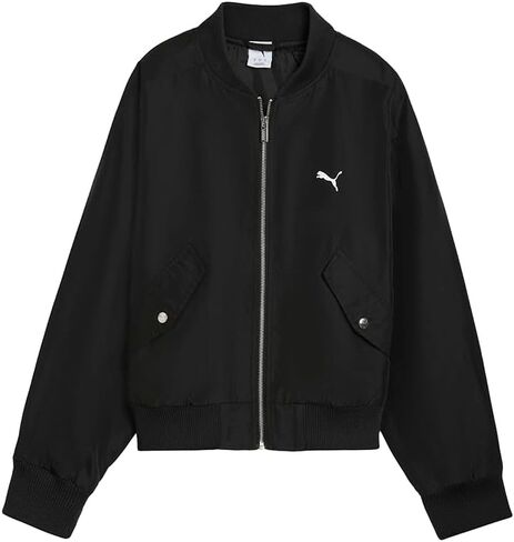 جاكيت PUMA للسيدات T7 Satin Bomber ملابس رياضية خارجية كاجوال - أسود in Kuwait