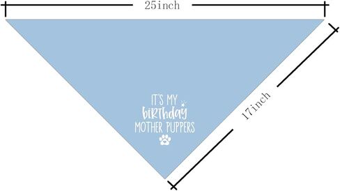 باندانا عيد ميلاد الكلب، باندانا عيد ميلاد الكلب، باندانا الكلب الأزرق الصغير، هدية عيد ميلاد الكلب، زي عيد ميلاد الكلب، قميص عيد ميلاد الكلب، إنها الجراء الأم لعيد ميلادي، هدية لمحبي الكلاب (F1) in Kuwait