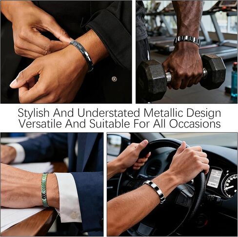 الهيماتيت سوار الرجال الأحجار الطبيعية الأساور المصنوعة يدويا يعيد الطاقة الذكورية الذكور شفاء أساور للرجال هدايا المجوهرات ملهمة in Kuwait