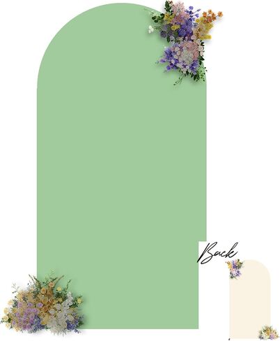 الأبيض الأزرق قوس خلفية يغطي 7.2FT 6FT حفل زفاف قوس يغطي بسط خلفية مجموعة من 2 استحمام الطفل الزفاف دش صورة عيد ميلاد دنة الطفل الأزرق غطاء القوس in Kuwait