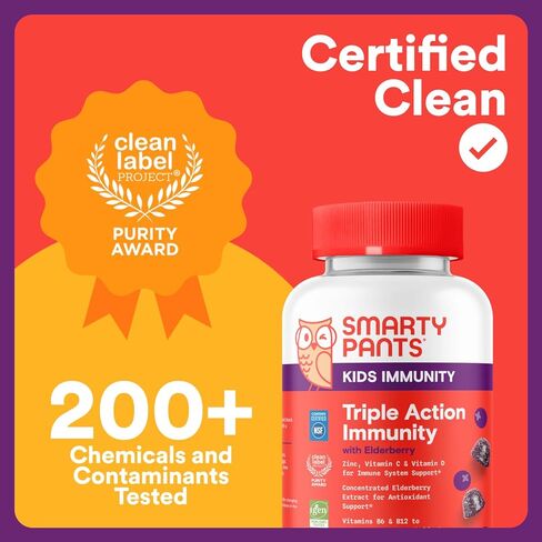 مكمل SmartyPants Kids Sleep Gummies مع الميلاتونين 0.5 ملغ: البابونج وفيتامين D3، مساعد النوم، نكهة الفراولة والمانجو، 60 قطعة in Kuwait