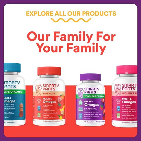 مكمل SmartyPants Kids Sleep Gummies مع الميلاتونين 0.5 ملغ: البابونج وفيتامين D3، مساعد النوم، نكهة الفراولة والمانجو، 60 قطعة in Kuwait