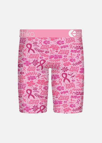 Ethika Boy's Staple Boxer Briefs, Soft 4-Way Stretch, No Ride-Up Fit - Courageous Blooms in Saudi Arabia