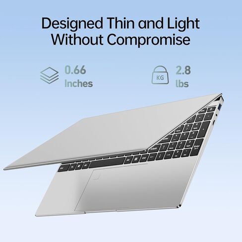 2025 Newest 15.6'' Laptop Windows 11, 16GB RAM 512GB PCIe SSD, Intel N5095 Processor(Max 2.9 GHz), 1080P Full HD Display, Backlit Keyboard, Fingerprint, Webcam, HDMI Type-A, WiFi, BT 4.2 in Saudi Arabia