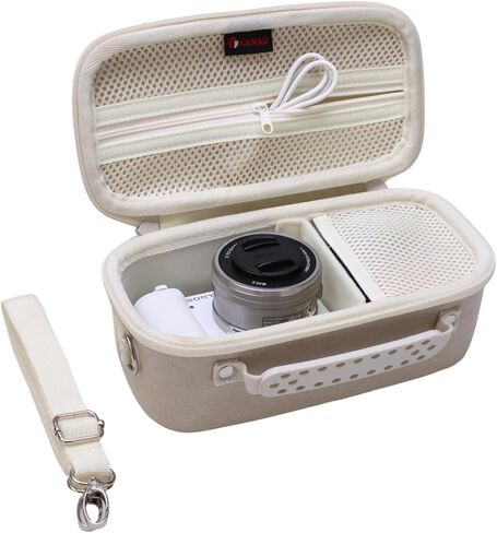 حافظة XANAD صلبة لكاميرا Sony Alpha ZV-E10، ZV-E10 II أو Sony Alpha 6400,6100,6700,6600,6000,RX100 VII، مع حزام كتف (وردي) in Saudi Arabia
