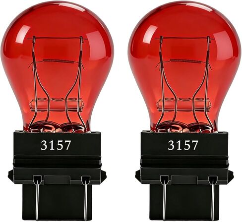 7443 مصابيح الفرامل/النسخ الاحتياطي T20 W21/5W 7444 7443LL W3x16q مصابيح قاعدة/هالوجين عكسية متوافقة مع هوندا وتويوتا إلخ، أضواء وقوف السيارات ذات الفرامل الخلفية لسيارة الدفع الرباعي - عمر طويل in Kuwait
