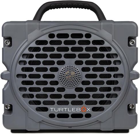 Turtlebox Grande: بصوت عال! مكبر صوت بلوتوث 5.4 محمول خارجي | متين، مقاوم للماء، سهل الحمل للغاية | يعمل حتى 126 ديسيبل، جهير عميق، مقاوم للصدمات، اقتران غير محدود (مقبض أسود، أسمر ضارب للصفرة) in Kuwait