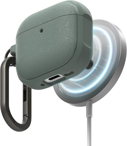 Ringke Onyx Magnetic [Compatible with MagSafe] Designed for AirPods 4 Case, Anti-Fingerprint Technology Prevents Oily Smudges Feels Good in The Hand Non-Slip Cover - Sage Green in Saudi Arabia