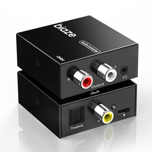 192 كيلو هرتز DAC محول صوت رقمي إلى تناظري، صوت رقمي SPDIF بصري Toslink محوري إلى تناظري L/R ومحول جاك 3.5 مم بصري إلى محول RCA للتلفزيون عالي الوضوح، DVD، مشغلات Blu-Ray وPS3/4 in Saudi Arabia