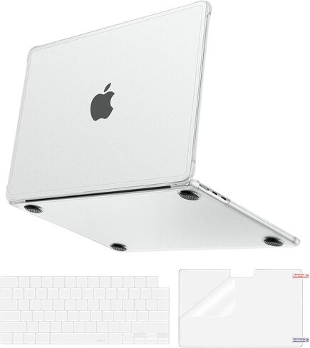 MOSISO Compatible with MacBook Air 13 inch Case 2026 2025-2022 M4 A3240 M3 A3113 M2 A2681,3 in 1 Kit Seamlessly Closes Reinforced Anti-Crack&Anti-Fingerprints Shell for MacBook Air 13.6, Pink in Kuwait