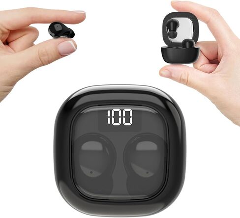 Invisible Mini Sleep Earbuds Ear Buds for Side Sleepers Sleeping, Small Ears Canals Women Wireless Bluetooth Low Profile Smallest Disgused Tiny Micro Discreet Hidden Earbuds Headphones for Work in Saudi Arabia