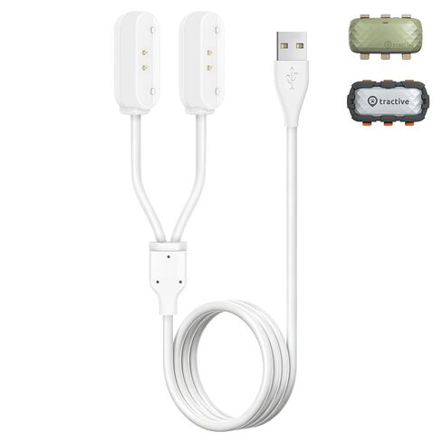 كابل شاحن مغناطيسي محمول 2 في 1 لجهاز تعقب GPS - سلك USB للشحن السريع متوافق مع أجهزة تعقب GPS للكلاب الأليفة، تصميم متين وصغير الحجم للاستخدام المنزلي/الخارجي (أسود) in Saudi Arabia