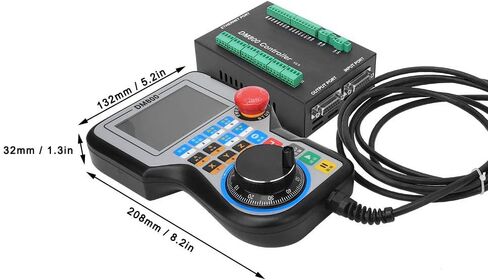 DM800 مقبض وحدة التحكم في الحركة لوحة التحكم CNC وحدة التحكم في الماكينة نظام CNC الصناعي مع شاشة TFT مقاس 3.8 بوصة مدمجة في MPG لآلات CNC ذات 3 محاور و4 محاور و5 محاور (5 محاور) in Saudi Arabia