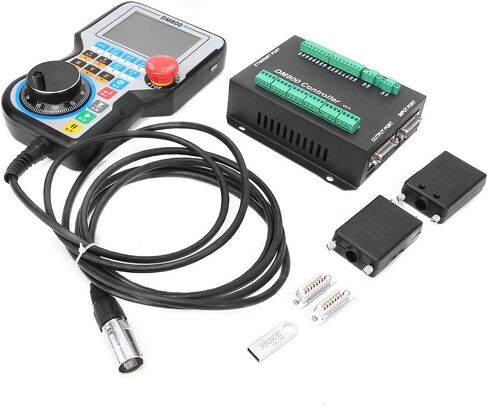 DM800 مقبض وحدة التحكم في الحركة لوحة التحكم CNC وحدة التحكم في الماكينة نظام CNC الصناعي مع شاشة TFT مقاس 3.8 بوصة مدمجة في MPG لآلات CNC ذات 3 محاور و4 محاور و5 محاور (5 محاور) in Saudi Arabia