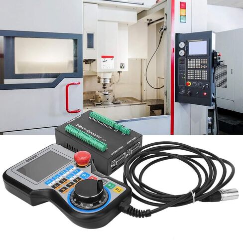 DM800 مقبض وحدة التحكم في الحركة لوحة التحكم CNC وحدة التحكم في الماكينة نظام CNC الصناعي مع شاشة TFT مقاس 3.8 بوصة مدمجة في MPG لآلات CNC ذات 3 محاور و4 محاور و5 محاور (5 محاور) in Saudi Arabia