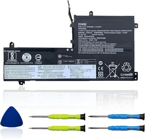 L17C4PH1 Laptop Battery Compatible with Lenovo Yoga C930-13IKB Yoga C930-13IKB Glass Series Notebook L17M4PH1 5B10Q82426 5B10Q82425 7.68V 60Wh 7820mAh in Kuwait