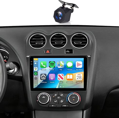 4+64G for Nissan Altima 2008-2012 Manual A/C Wireless CarPlay Car Stereo Receiver,9" Android Auto IPS 1280 * 720P Touchscreen,HiFi,Android13 Car Radio 32EQ DSP,Bluetooth,FM,WiFi,GPS+AHD Backup Camera in Kuwait