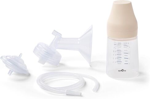 سبكترا - مجموعة ملحقات مضخة حليب الثدي الفاخرة مع زجاجات الأطفال - مقاس كبير 28 مم - ملحقات مضخة الثدي - عبوتان in Kuwait