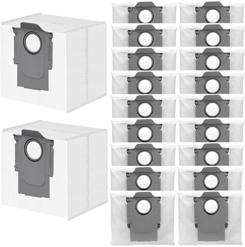 12 Pack Dust Bag Compatible with Roborock S8+ S8 Pro Ultra S7 MaxV Ultra S7 Pro Ultra Q7+ Q7 Max+ T8 Q5+ G10S PRO Q7 Max+ Q8 Max+ Robot Vacuum Cleaner, 3L Large Capacity Disposable Bag Replacement in Saudi Arabia