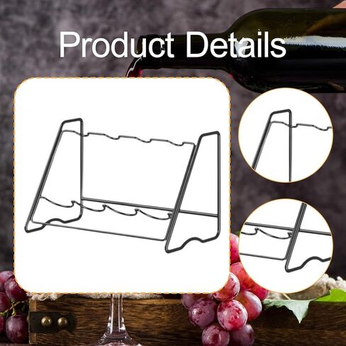Countertop Rack Bottle Holder Stand Space Saving Storage Rack for Porch Dining Room, 4 Row in Saudi Arabia