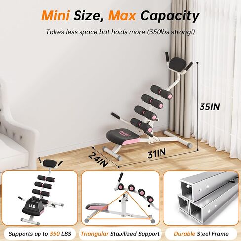 طاولة انعكاس لتخفيف آلام الظهر - سعة 350 رطل، تحسين الوضع وصحة العمود الفقري - مثالية للاستخدام في المنزل وصالة الألعاب الرياضية in Kuwait