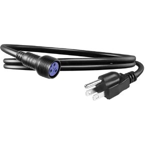 سلك كابل أضواء المسرح في الهواء الطلق، كابل طاقة 1 متر/3.3 قدم 3 × 2.5 مم (قابس أمريكي ورأس أنثى)، لإضاءة Led مقاومة للماء تستخدم بشكل منفصل in Kuwait