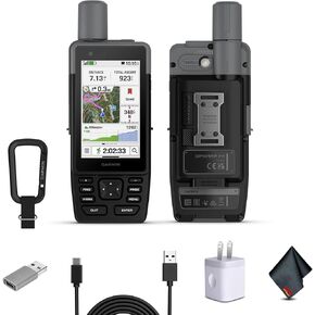 Garmin GPSMAP H1i Plus تصميم متين، جهاز ملاح محمول بنظام تحديد المواقع العالمي (GPS) مع تقنية الأقمار الصناعية inReach Plus لمشاركة النصوص والصور والمذكرات الصوتية وSOS خارج الشبكة وعمر البطارية الطويل وحزمة الخرائط المحملة مسبقًا in Kuwait