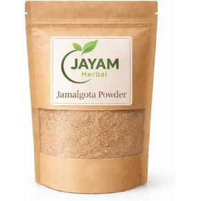 Jayam Herbal Jamalgota Powder 100g – Fine Ground Natural Plant Powder – Multipurpose Botanical Powder for External & Traditional Non-Edible Use Good for Hair Care 100gm in Saudi Arabia