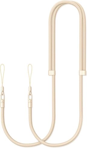 Crossbody Strap Compatible with iPhone 17/Air/Pro/Max Phone Cases and Other Device with Dual Lanyard Holes, Adjustable Hands-Free Shoulder Neck Camera Phone Strap (Black) in Saudi Arabia