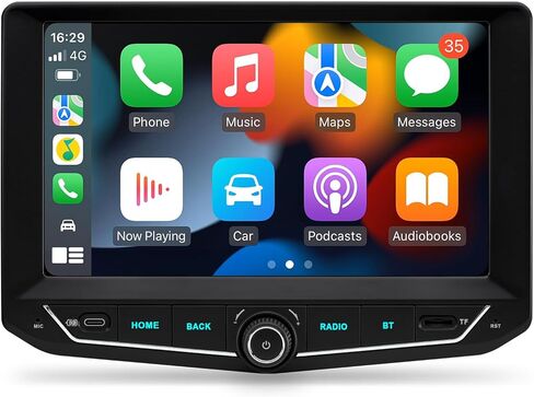XTRONS Android 14 ستيريو سيارة لسيارة Jeep Wrangler JK 2011-2017، 9 بوصة IPS شاشة تعمل باللمس وحدة رئيسية GPS ملاحة بلوتوث مدمجة DSP دعم CarPlay Android Auto 4G LTE جيروسكوب كاميرا احتياطية (4+64G) in Kuwait