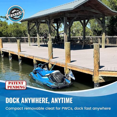 WAVESRX LockNDock™ Portable Docking Cleat for PWC & Small Craft | 316 Stainless Steel Temporary Boat Cleats 4 inch, Twist-to-Lock, Tool-Free,No-Drill Dock Rope Cleat in Saudi Arabia