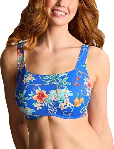 Panache Women's Gina Square Neck Bikini Top Swimwear with Underwire Support – Italian Fabric in Saudi Arabia