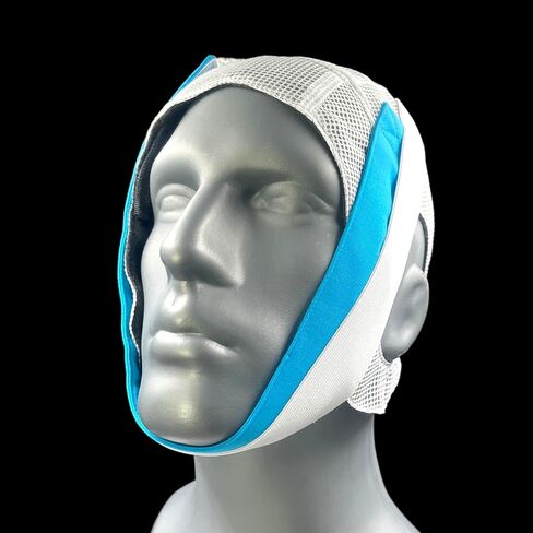 Air Deluxe CPAP Chin Strap – No Slip Anti-Snoring Jaw Support, Breathable Mesh Cap, Adjustable Sleep Apnea Chin Strap for Nasal CPAP Users (White, Large) in Saudi Arabia