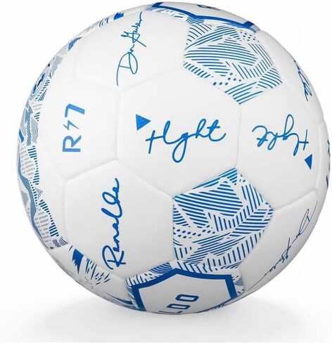 كرة قدم بدون خياطة مقاس 5 للبالغين والشباب، هيكل مرتبط بالحرارة، مقاوم للماء ومضاد للتسرب، احتفاظ معزز بالهواء، كرة مطابقة رسمية للتدريب والتمرين والألعاب in Kuwait