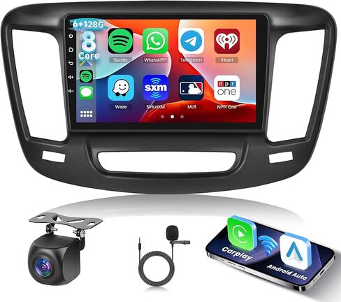 راديو سيارة 2G+64G لكرايسلر 200 200C 200S 2015-2019 Android Car Stereo Carplay Wireless Android Auto، شاشة لمس Hodozzy 9 بوصة مع GPS/WiFi/Bluetooth، FM RDS، وصلة مرآة، كاميرا احتياطية in Kuwait