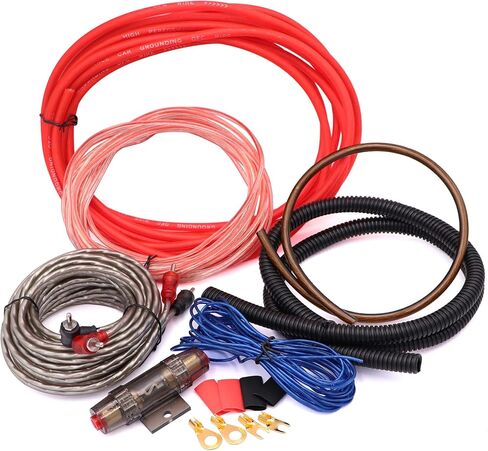 4 Gauge OFC AMP Wire Kit 2000 Watt Car Subwoofer Wiring Install kit for Amplifier Power,Radio and Speakers in Saudi Arabia