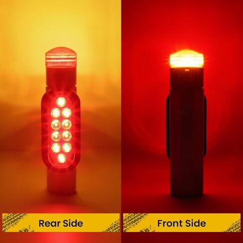 Aila قطعتان من أضواء عمود دليل مقطورة القارب، IP67 مصابيح LED مقاومة للماء من PVC، مصابيح عكسية لإشارة الفرامل الغاطسة 12 فولت لدليل المقطورة in Saudi Arabia