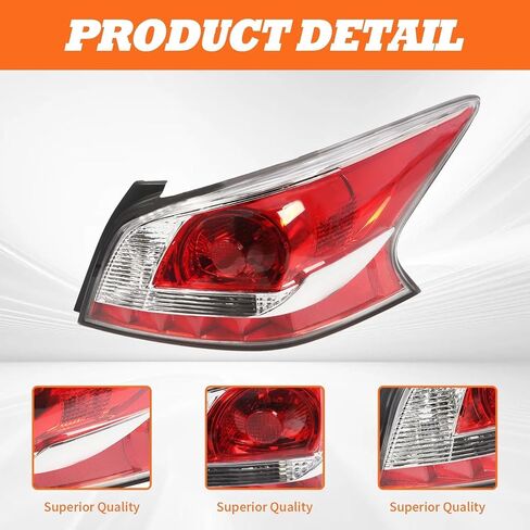Left Tail Light Assembly Compatible with 2013 2014 2015 Altima 4-Door Sedan Driver Side Halogen Rear Light Tail Lamp 26555-3TA0B 26555-9HM0A in Saudi Arabia
