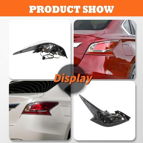 Left Tail Light Assembly Compatible with 2013 2014 2015 Altima 4-Door Sedan Driver Side Halogen Rear Light Tail Lamp 26555-3TA0B 26555-9HM0A in Saudi Arabia